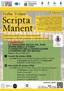 Conferenza “La tradizione festiva del pane: donne ribelli e forni clandestini a Canepina nel XIX secolo”