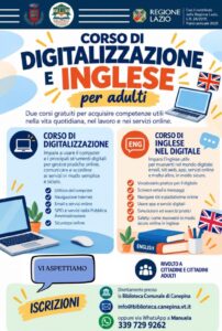 In Biblioteca i corsi gratuiti di Digitalizzazione e Inglese nel Digitale per adulti